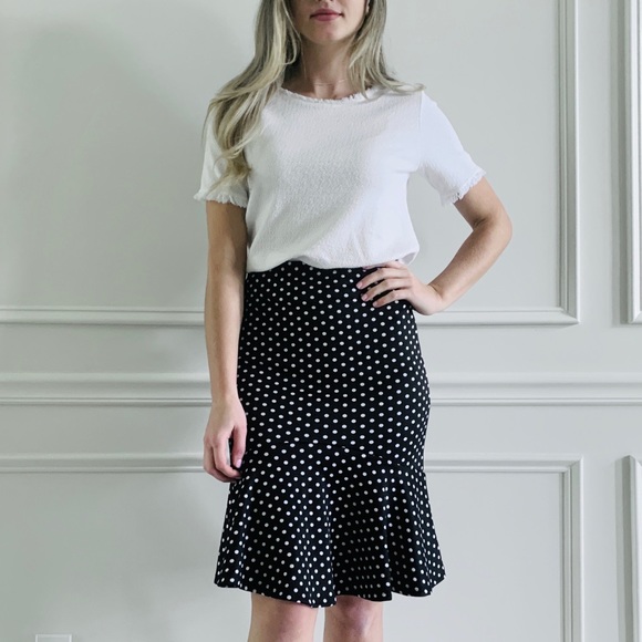 NWOT {Forever 21} Polka Dot Flute Skirt - Picture 2 of 2